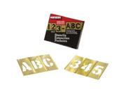 92PC 2 LETTERS NUMBERS STENCIL SET