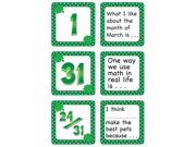 Teacher Created Resources 5077 March Polka Dots Calendar Days Story Starters Mini Pack