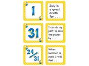 Teacher Created Resources 5081 July Polka Dots Calendar Days Story Starters Mini Pack