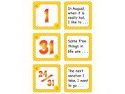 Teacher Created Resources 5082 August Polka Dots Calendar Days Story Starters Mini Pack