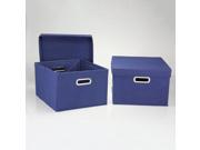 Household Essentials 10KDNVY 1 8 in. H Nested Boxes Navy