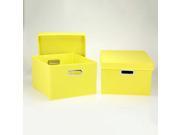 Household Essentials 10KDYEL 1 8 in. H Nested Boxes Yellow