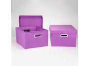 Household Essentials 10KDPURP 1 8 in. H Nested Boxes Purple