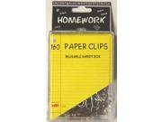 Bulk Buys Paper Clips Silver 1.25 in. 160 count Case of 48