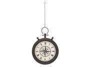 Woodland Import 54423 Wall Clock in Roman Style Number and Trudy Design