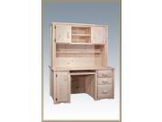 Montana Woodworks MWHCDH Homestead Collection Desk with Hutch Ready To Finish