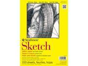 Strathmore ST350 114 14 in. x 17 in. 300 Series Glue Bound Pad with Flip Over Cover Sketch Paper 100 Sheets