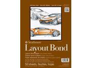 Strathmore ST411 14 14 in. x 17 in. 400 Series Glue Bound Layout Bond Pad 50 Sheets
