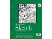 Strathmore ST457 9 9 in. x 12 in. 400 Series Wire Bound Recycled Sketch Pad