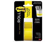 Post It 2650 Y Full Adhesive Label Roll 1 x 400 Yellow 1 Roll