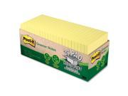 3M MMM654R24CPCY Post it Notes Recycled 3 in. x 3 in. 75 Sht PD 24PD PK Canary YW