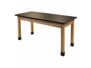 National Public Seating PSLT2448 24x48 Science Lab Table with Phenolic Top and Plain Front
