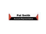 Advantus AVT 75329 Panel Wall Sign Name Holder Acrylic 9 x 2 6 Pack Clear