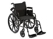 Roscoe Medical W31616E Reliance III Wheelchair Powder coated silver vein