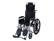 Roscoe Medical KR16E R Series Reclining Wheelchair Chrome finish