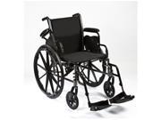 Roscoe Medical W31616S Reliance III Wheelchair Powder coated silver vein