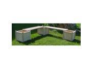All Maine Bucket D530 3 18 Inch Cubes with 2 Benches without Lattice