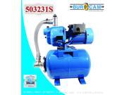 Bur Cam Pumps 503231S .75 HP Shallow Well Jet Pump Tank System 80 Liters