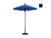 California Umbrella ALTO758170 F32 7.5 ft. Fiberglass Market Umbrella Pulley Open MWhite Olefin Black