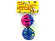 2 Pack cat play balls Case of 48