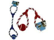 Dog rope toy assorted colors Case of 12