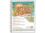 Strathmore ST460 49 9 in. x 12 in. Cold Press Visual Journal Watercolor Book 68 Pages Pack of 6