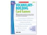 Scholastic 0439578175 Vocabulary Building Card Games Grade Six 80 pages