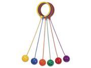 Champion Sports SBSET Swing Ball Set Plastic Assorted Colors 6 per Set