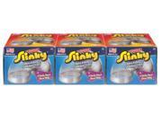 POOF Slinky 100 3PKBL Metal Original Slinky in Box 3 Pack Silver