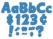 Teacher Created Resources 5347 Blue Polka Dots Funtastic 4 Letters Combo Pack