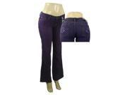 Bulk Buys Ladies Purple Jeans Purple Case of 12