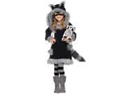 Fun World Sweet Raccoon Child Costume Medium 8 10