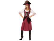 Palamon Burgundy Pirate Wench Adult Plus Costume Plus