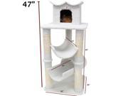 Majestic Pet Products 788995780458 47 in. Bungalow Cat Tree Sherpa