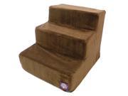 Majestic Pet Products 788995675082 3 Step Chocolate Suede Pet Stairs