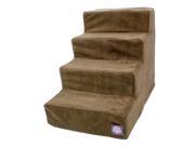 Majestic Pet Products 788995675105 4 Step Chocolate Suede Pet Stairs
