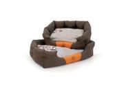 EGR SPDR L 29 x 19 x 8.5 Large Brown and Orange Sparkling Dream Bed
