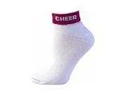 Pizzazz Performance Wear 7020 MAR S 7020 Cheer Anklet Sock Maroon Small