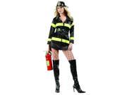 RG Costumes 81491 S Fire Fighter Satin Dress Costume Adult Size Small 2 4
