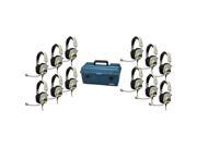 Hamilton Electronics and Buhl LCP 12 HA66M 12 User Lab Pack with HA 66M Headsets