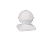 Classy Caps BP955 BALL PVC POST CAP 5X5 White