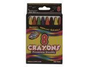 Bulk Buys Crayons assorted colors 8 count boxed. Case of 48