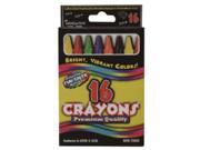 Bulk Buys Crayons assorted colors 16 pack Case of 48