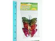 Bulk Buys 4 Pack Craft Decorative Butterflies Case of 72