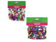 flower and star sequins assorted colors assort may vary Pack of 24