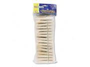 Chenille Kraft 365801 Wood Spring Clothespins 3 3 8 Length 50 Clothespins Pack