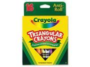 Crayola. 524016 Triangular Crayons Assorted 16 Box