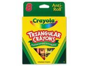 Triangular Crayons 8 Colors Box