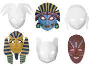 Chenille Kraft Company CK 4653 Multi Cultural Dimensional Masks 24Pk