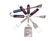 BSI PRODUCTS 41302 U.S. Marine Corps 4 Pieces BBQ Set